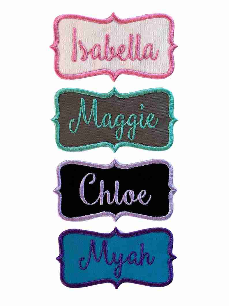 Custom Name Patch, Personalized Name Patch, Embroidered text patch